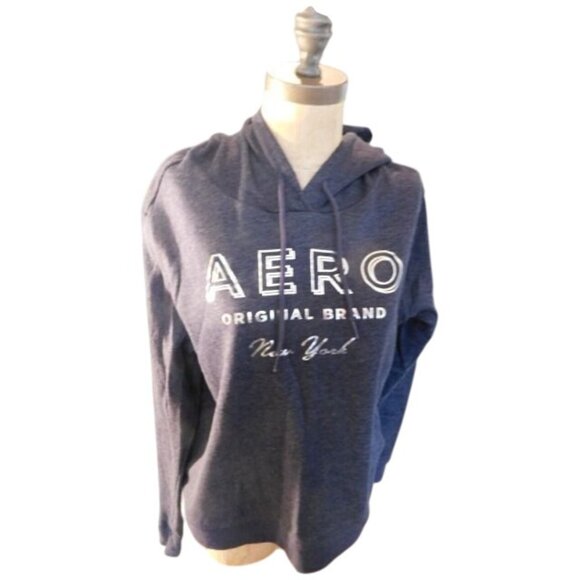 Aeropostale Size L Large Cropped Hoodie Sweatshirt Style Top - Picture 1 of 2
